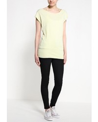 Женская желтая футболка с круглым вырезом от Bench