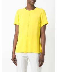 Женская желтая футболка с круглым вырезом от Proenza Schouler