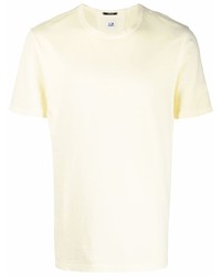 Мужская желтая футболка с круглым вырезом от C.P. Company