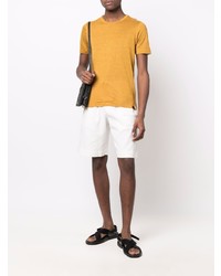 Мужская желтая футболка с круглым вырезом от Lardini