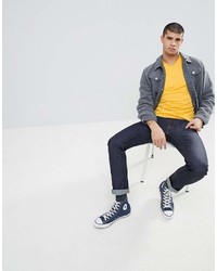 Мужская желтая футболка с круглым вырезом от Nudie Jeans