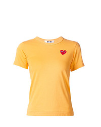 Женская желтая футболка с круглым вырезом от Comme Des Garcons Play