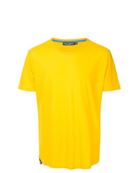 Мужская желтая футболка с круглым вырезом от Dolce & Gabbana