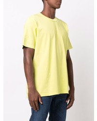 Мужская желтая футболка с круглым вырезом от Diesel