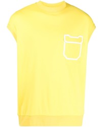 Мужская желтая футболка с круглым вырезом от Ferrari