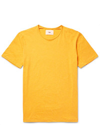 Мужская желтая футболка с круглым вырезом от Folk