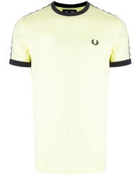 Мужская желтая футболка с круглым вырезом от Fred Perry