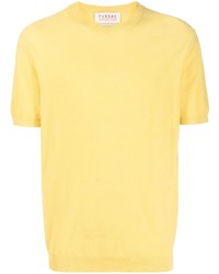 Мужская желтая футболка с круглым вырезом от FURSAC