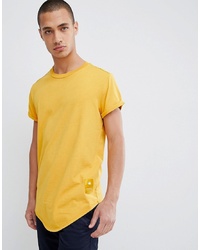 Мужская желтая футболка с круглым вырезом от G Star