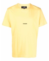 Мужская желтая футболка с круглым вырезом от Hydrogen