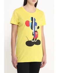 Женская желтая футболка с круглым вырезом от Iceberg