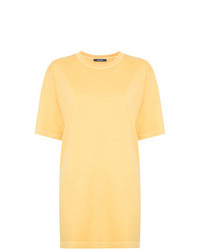 Женская желтая футболка с круглым вырезом от Jac+ Jack