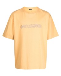 Мужская желтая футболка с круглым вырезом от Jacquemus