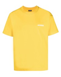 Мужская желтая футболка с круглым вырезом от Jacquemus