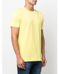 Мужская желтая футболка с круглым вырезом от Roberto Collina