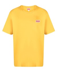 Мужская желтая футболка с круглым вырезом от Kenzo