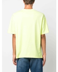 Мужская желтая футболка с круглым вырезом от A.P.C.