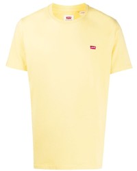 Мужская желтая футболка с круглым вырезом от Levi's