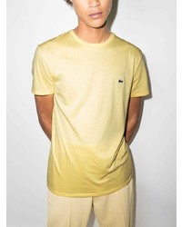 Мужская желтая футболка с круглым вырезом от Lacoste