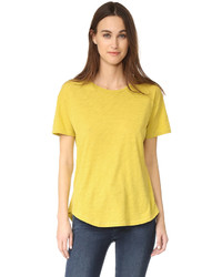 Женская желтая футболка с круглым вырезом от Madewell