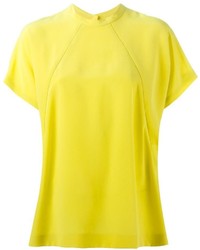 Женская желтая футболка с круглым вырезом от Maison Margiela