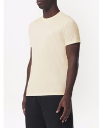Мужская желтая футболка с круглым вырезом от Burberry
