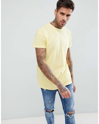 Мужская желтая футболка с круглым вырезом от New Look