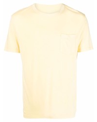 Мужская желтая футболка с круглым вырезом от Officine Generale