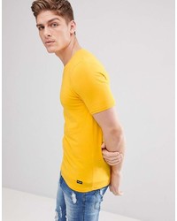 Мужская желтая футболка с круглым вырезом от ONLY & SONS