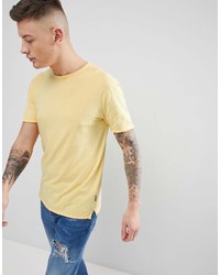Мужская желтая футболка с круглым вырезом от ONLY & SONS
