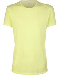 Мужская желтая футболка с круглым вырезом от Orlebar Brown