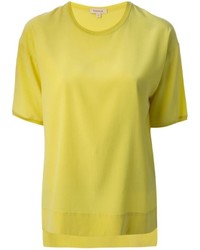 Женская желтая футболка с круглым вырезом от P.A.R.O.S.H.