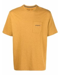 Мужская желтая футболка с круглым вырезом от Patagonia