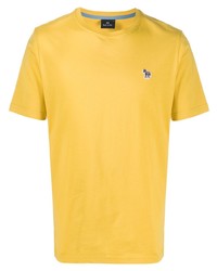 Мужская желтая футболка с круглым вырезом от PS Paul Smith