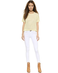 Женская желтая футболка с круглым вырезом от Rag and Bone