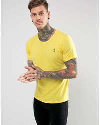 Мужская желтая футболка с круглым вырезом от Religion