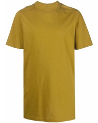 Мужская желтая футболка с круглым вырезом от Rick Owens