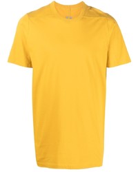 Мужская желтая футболка с круглым вырезом от Rick Owens