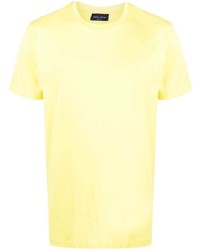 Мужская желтая футболка с круглым вырезом от Roberto Collina