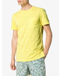 Мужская желтая футболка с круглым вырезом от Orlebar Brown