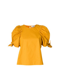 Женская желтая футболка с круглым вырезом от Sea