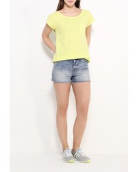 Женская желтая футболка с круглым вырезом от Sela