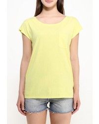 Женская желтая футболка с круглым вырезом от Sela