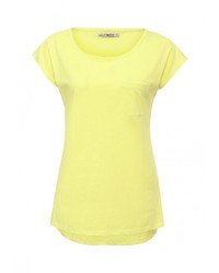 Женская желтая футболка с круглым вырезом от Sela