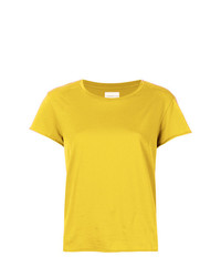 Женская желтая футболка с круглым вырезом от Simon Miller