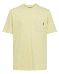 Мужская желтая футболка с круглым вырезом от Supreme