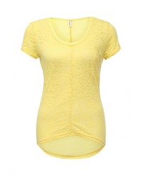 Женская желтая футболка с круглым вырезом от Sweewe