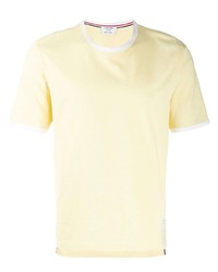 Мужская желтая футболка с круглым вырезом от Thom Browne