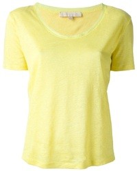 Женская желтая футболка с круглым вырезом от Vanessa Bruno