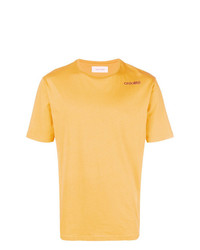 Мужская желтая футболка с круглым вырезом от Wales Bonner